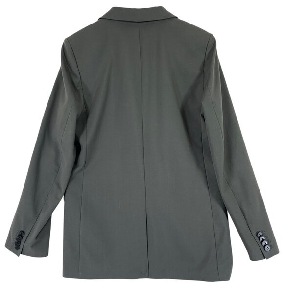 H&M Single-breasted Blazer color Dark gray-green size xs - Picture 3 of 14